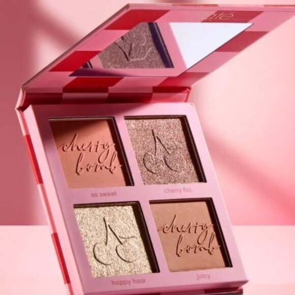 Ciate London Cherry Bomb Face Palette Four-Shade Blush & Highlighter Palette - Picture 1 of 2